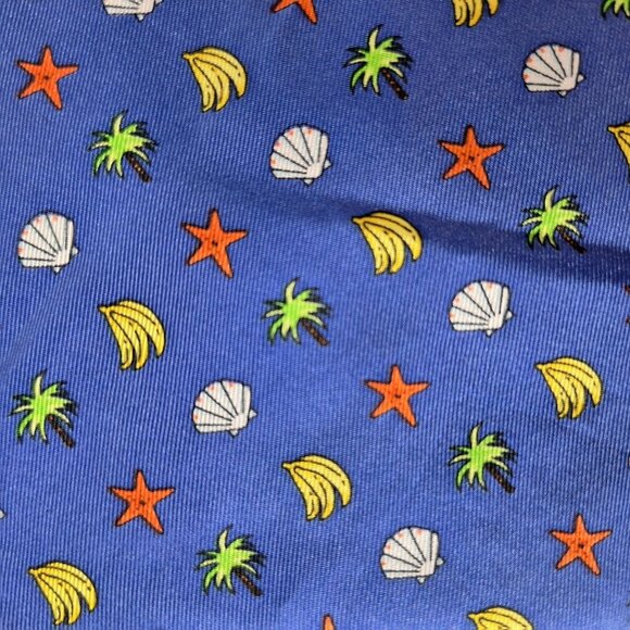 Old Navy Silk Necktie Banana Palm Tree Tropical - Picture 2 of 8